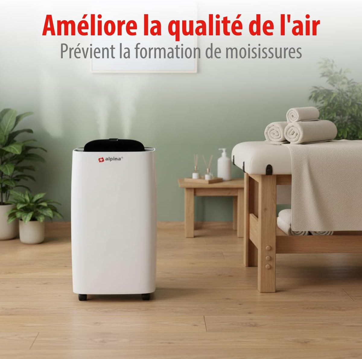  Alpina Déshumidificateur D’Air – Déshumidificateur D Air Anti Moisissure Et Anti Humidité Pour Maison Jusqu’à 20m² – Absorbeur D’Humidité Électrique – Absorbeur D’Odeur – Déshumidificateurs Compact