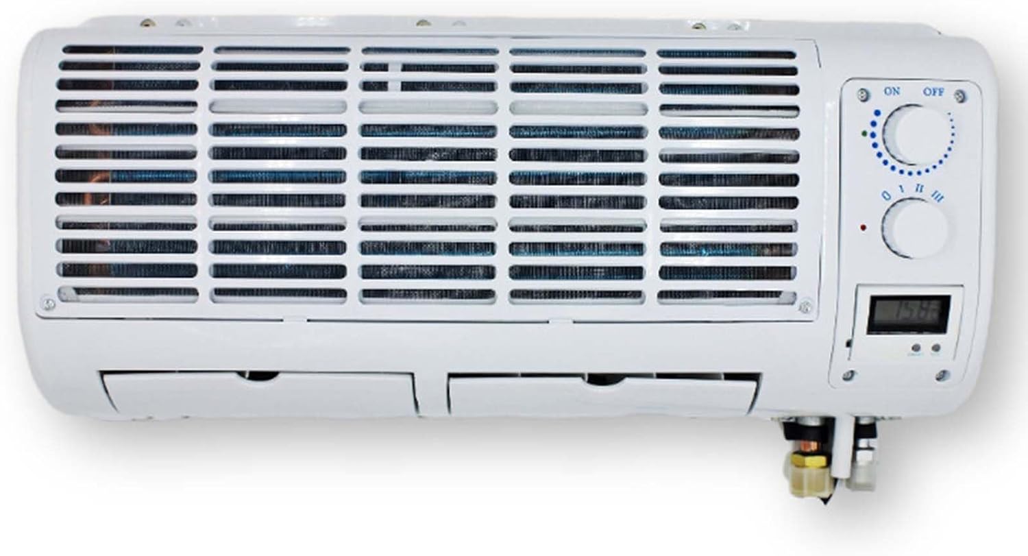 GENERIC Ventilateur Compact D'évaporateur De Voiture 12V Avec écran LCD, Refroidisseur Automatique Portable Pour Camions Vans Buses, Accessoire Efficace Du Système De Refroidissement