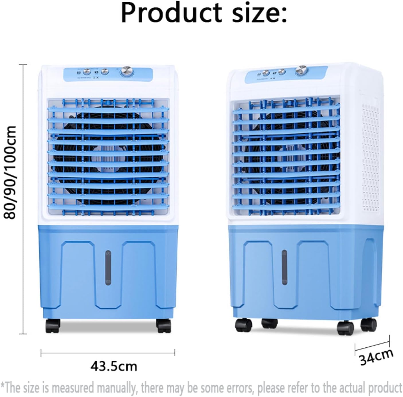 GENERIC Ventilateur De Climatiseur Portable Avec 3 Niveaux De Vitesse, Réservoir D'eau Extra Grand, Batteries De Refroidissement, Ventilateur De Refroidissement Rapide Et Sans Tuyau.Convient Pour Les Chambres