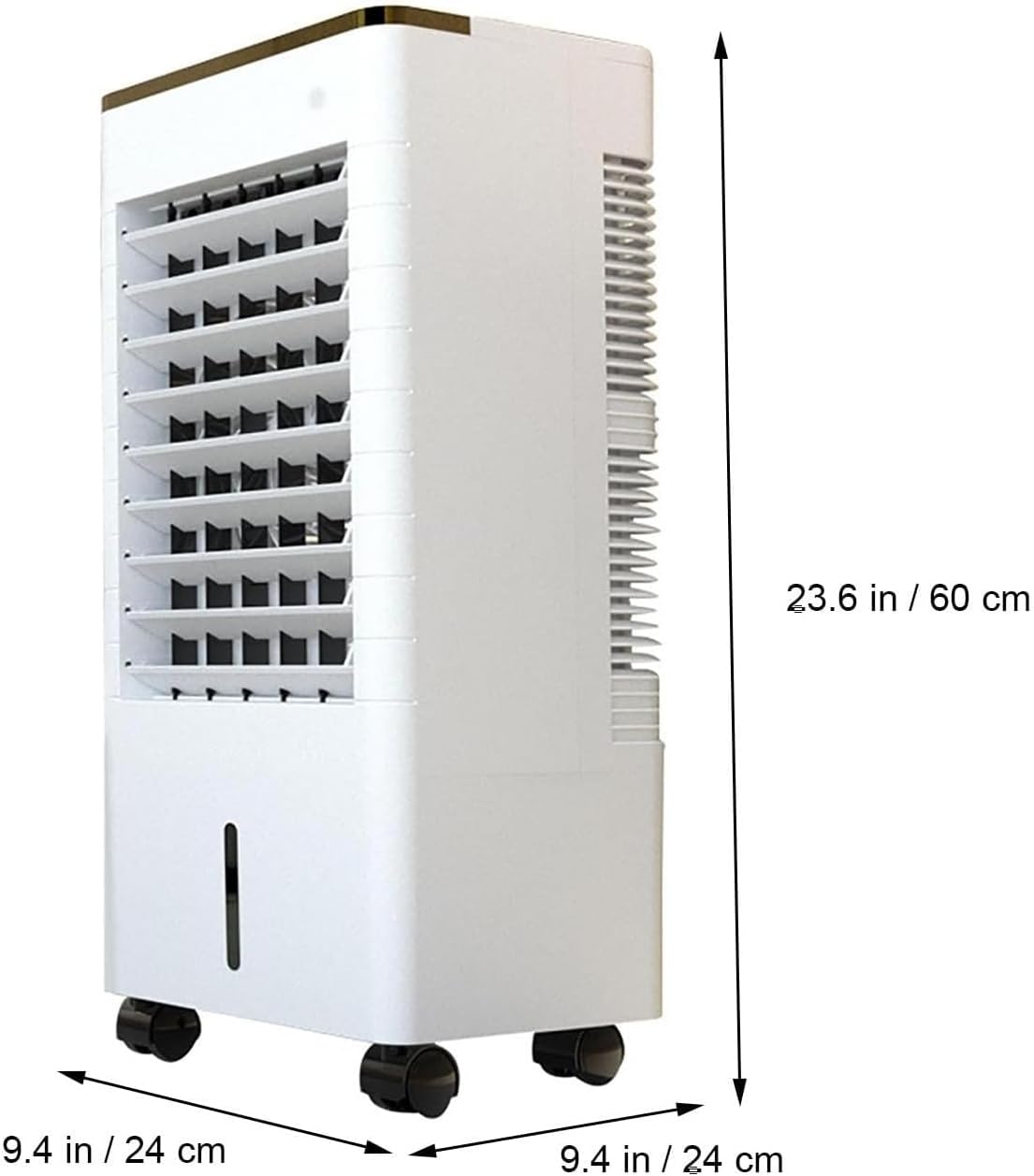  Refroidisseur Dair Par Évaporation, Ventilateur Portable Sans Fenêtre, 3 Vitesses De Ventilation Avec Télécommande, Diffusion Dair Grand Angle À 90°, Minuterie 12 H, Ventilateur Rafraîchissant