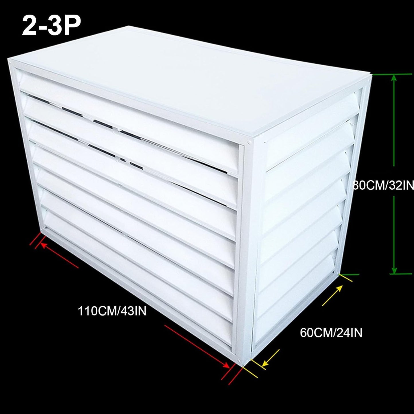 GENERIC Housse De Protection Pour Climatiseur D'extérieur – Protection Contre La Poussière En Aluminium Pour Unités De Persiennes – Pompe à Chaleur Cachée, Résistante Aux Intempéries, Utilisation Extérieure