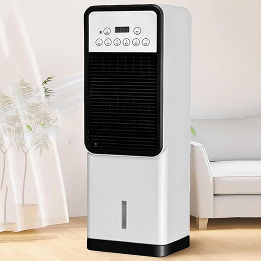 GENERIC Refroidisseur D'air Portable, Ventilateur De Refroidissement évaporatif 3-en-1 Avec Réservoir 1.2L, 4 Modes, Télécommande, Mode De Sommeil Silencieux Pour Le Bureau à Domicile De Chambre à Coucher, Pa