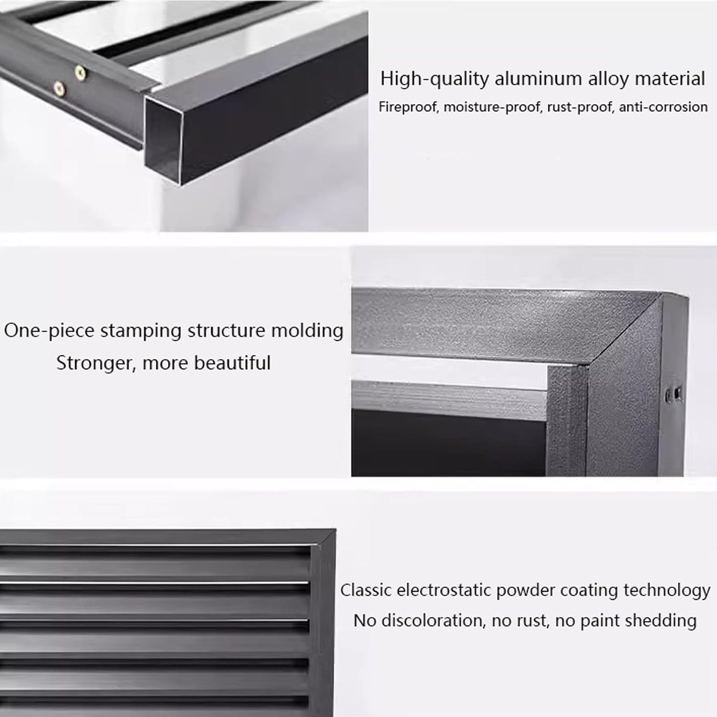  Housse De Protection Pour Climatiseur Extérieur – Couvercle De Pompe à Chaleur En Aluminium Résistant Aux Intempéries – Barrière Décorative D'intimité – Boîte De Protection Anti-bruit Pour