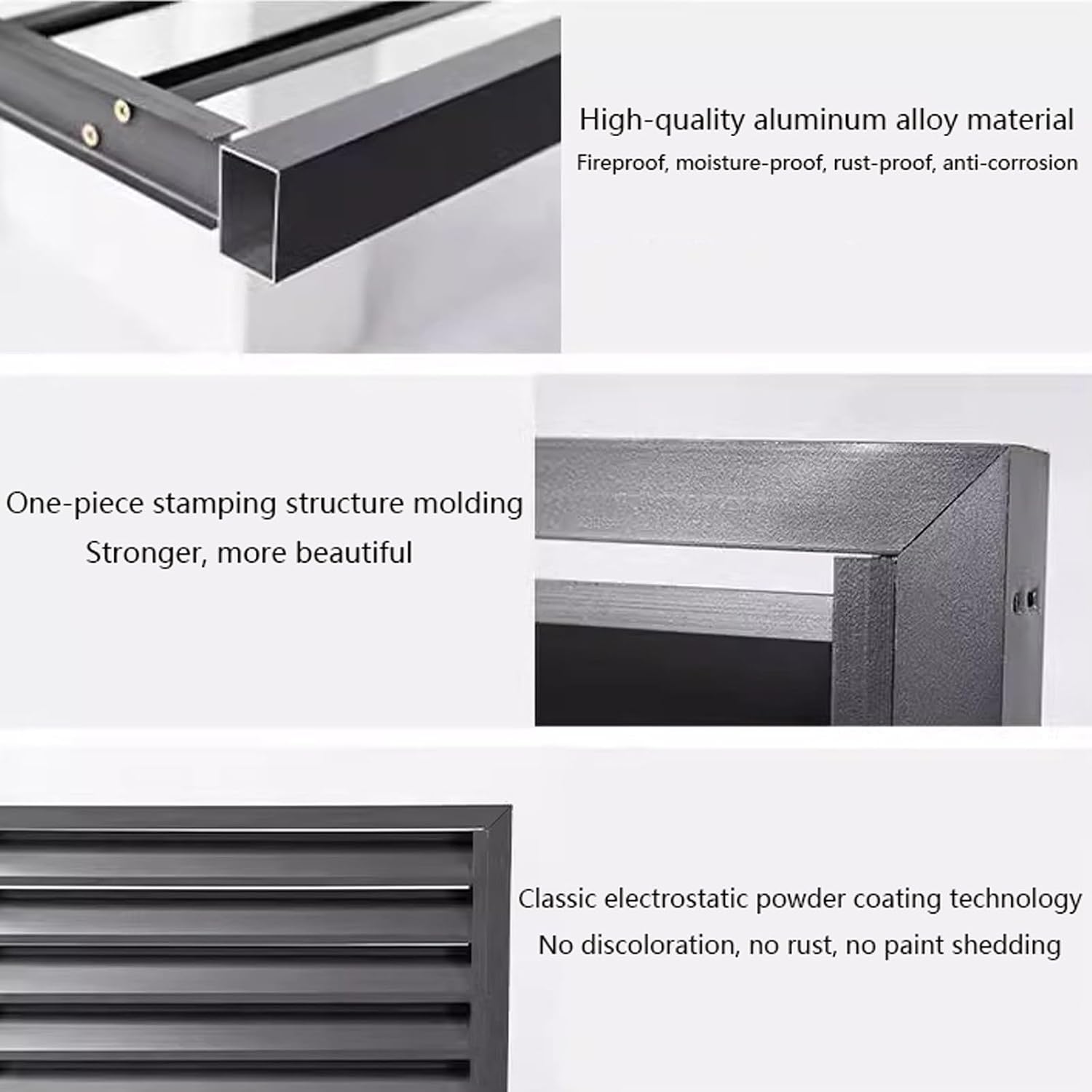  Housse De Protection Pour Climatiseur Extérieur – Couvercle De Pompe à Chaleur En Aluminium Résistant Aux Intempéries – Barrière Décorative D'intimité – Boîte De Protection Anti-bruit Pour