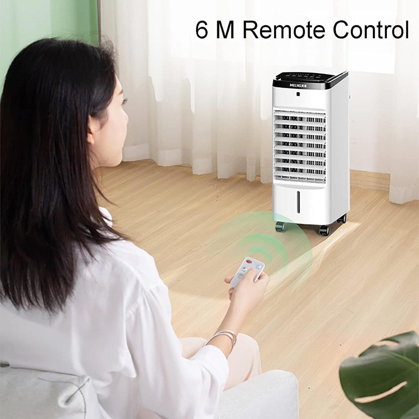 GENERIC Refroidisseur D'air Portable Avec Fonctions De Refroidissement Par évaporation, Humidificateur Et Purification Pour La Maison Et Le Bureau