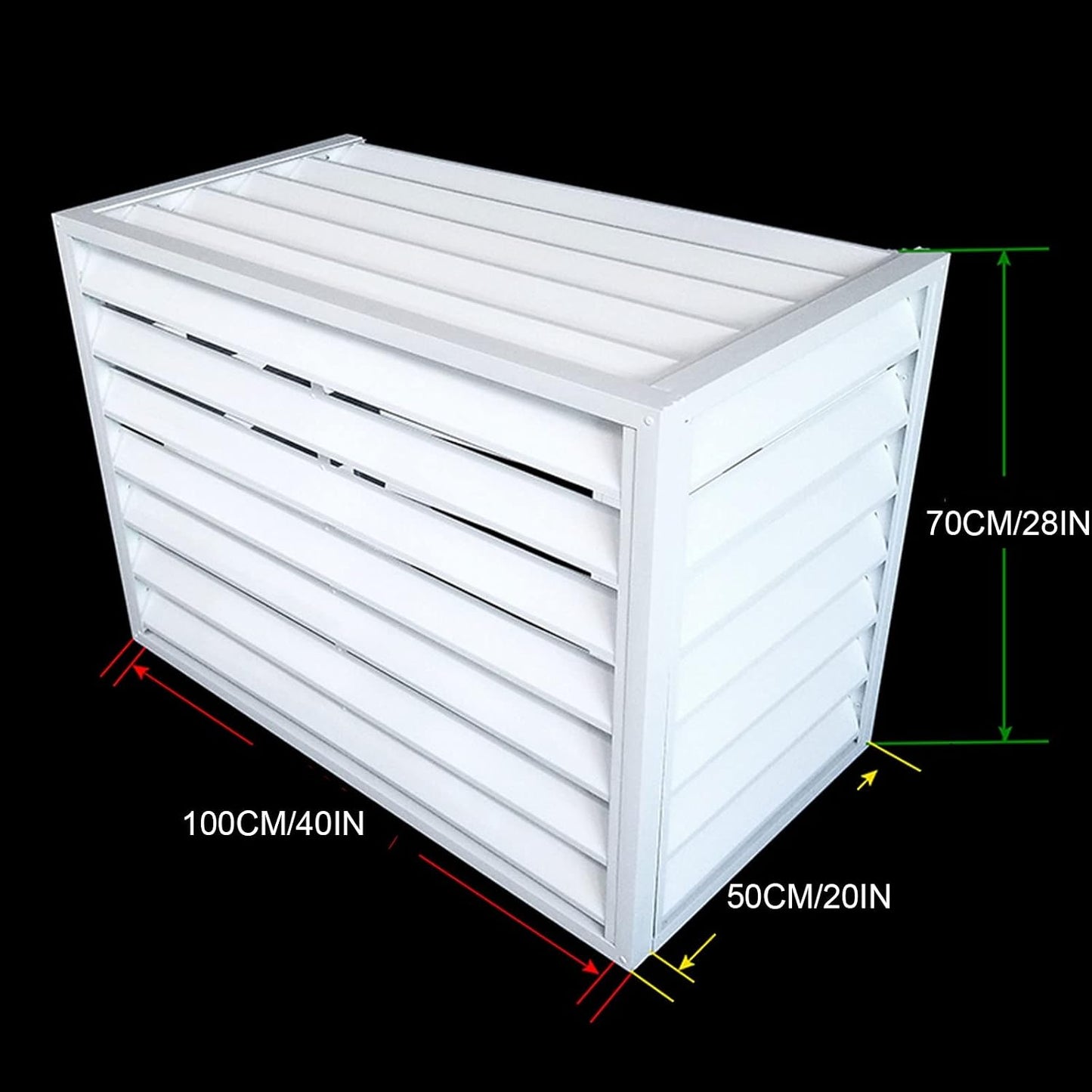 GENERIC MiniSplit Housse En Aluminium Pour Climatiseur Durable Protection Hivernale Pour Unités Extérieures Protection Contre Les Intempéries Utilisation Intérieure Et Extérieure Solution Complète