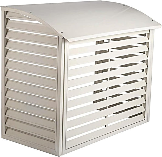  Housse De Protection Pour Climatiseur Mini-Split De Qualité Supérieure, En Aluminium, Avec écran De Protection Supérieur Pour Une Durabilité Et Une Résistance Accrues Aux