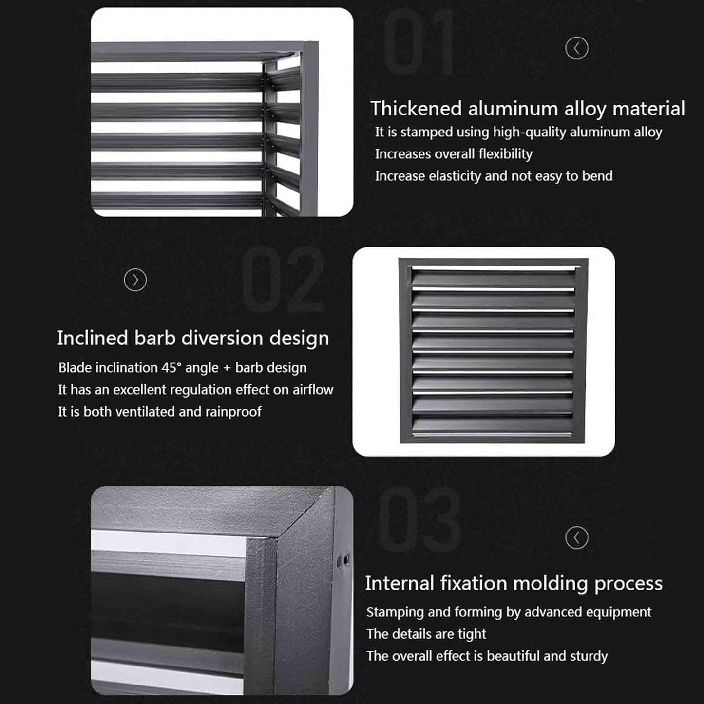  Housse De Protection Pour Climatiseur Extérieur – Couvercle De Pompe à Chaleur En Aluminium Résistant Aux Intempéries – Barrière Décorative D'intimité – Boîte De Protection Anti-bruit Pour