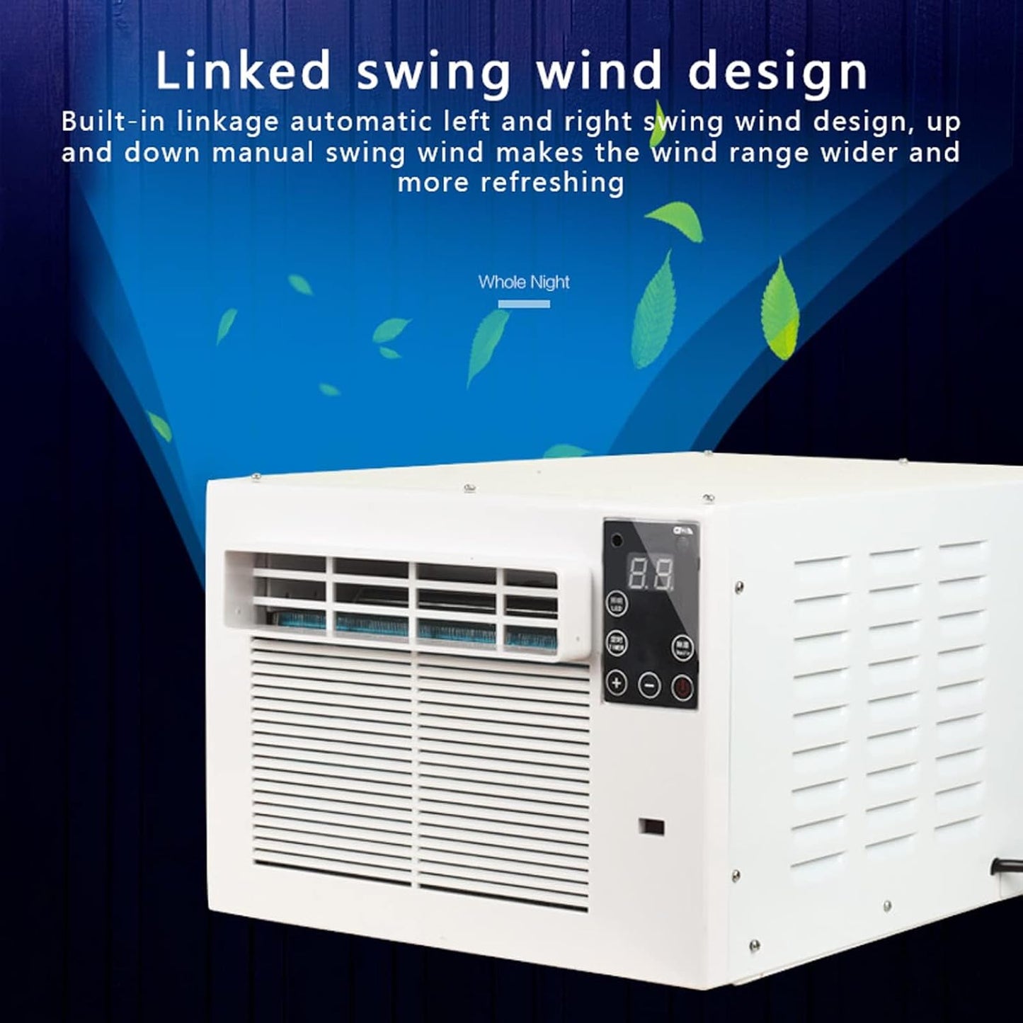 GENERIC 280W Portable Mini Climatiseur, Refroidisseur à Compresseur Ultra Silencieux, Unité De Climatisation De Fenêtre Efficace D'énergie Avec Télécommande Pour Chambre à Coucher Logement De Logement De Somm