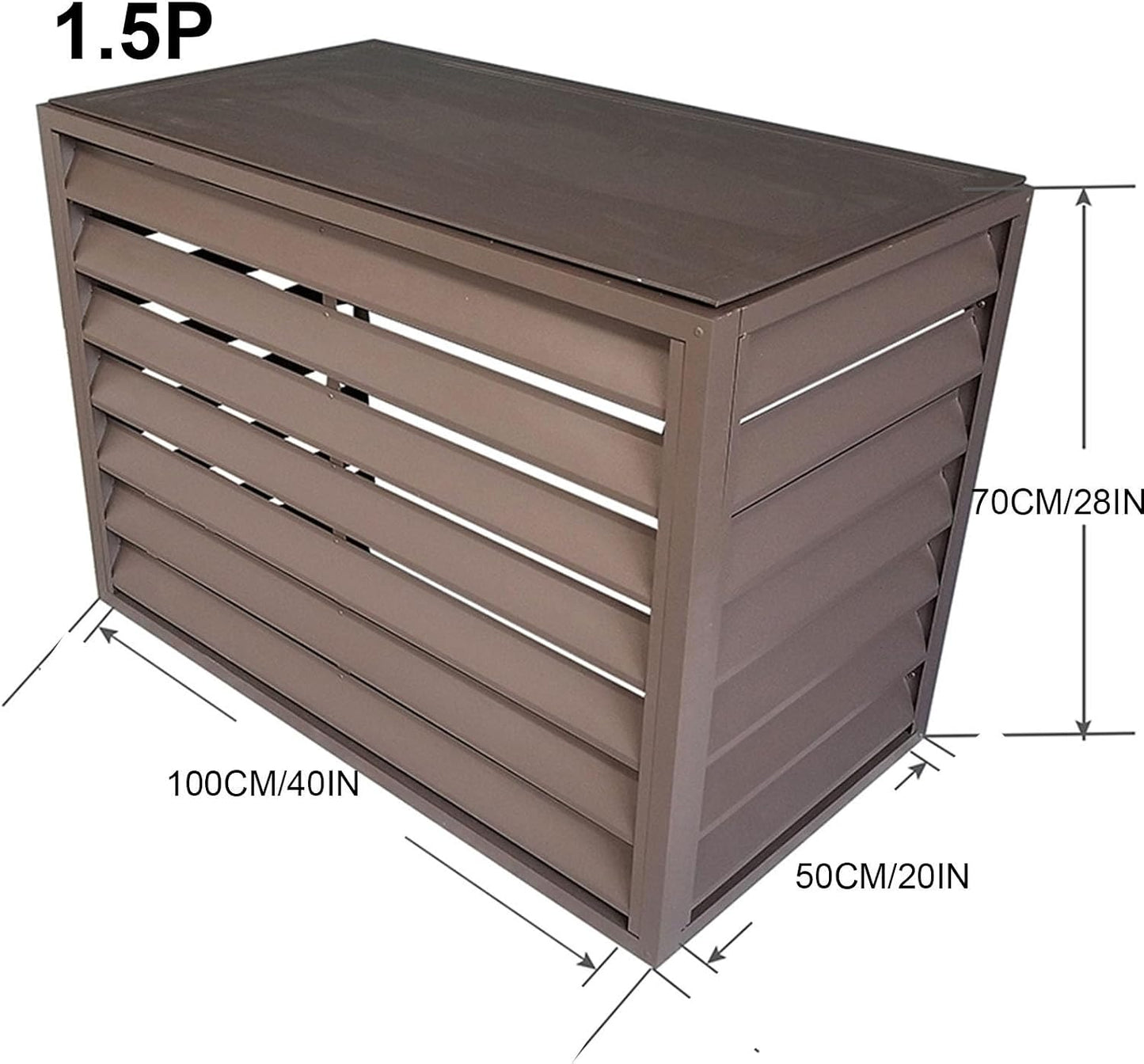  Housse Décorative Pour Climatiseur – Protection Extérieure Pour Mini-Split AC, élégante Protection Pour Systèmes De Climatisation – Matériau Intérieur/extérieur