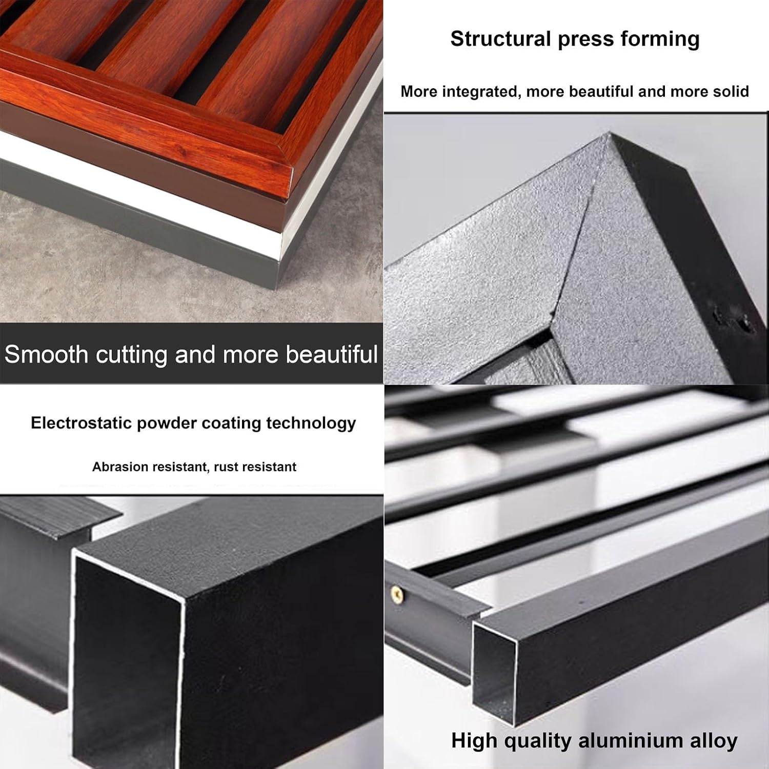 GENERIC Housse D'extérieur En Aluminium Pour Climatiseur – Réduction Du Bruit Et Protection Contre Les Intempéries – Étagère Polyvalente Marron Pour Unités AC Dimensions : 110 X 60 X 80 Cm