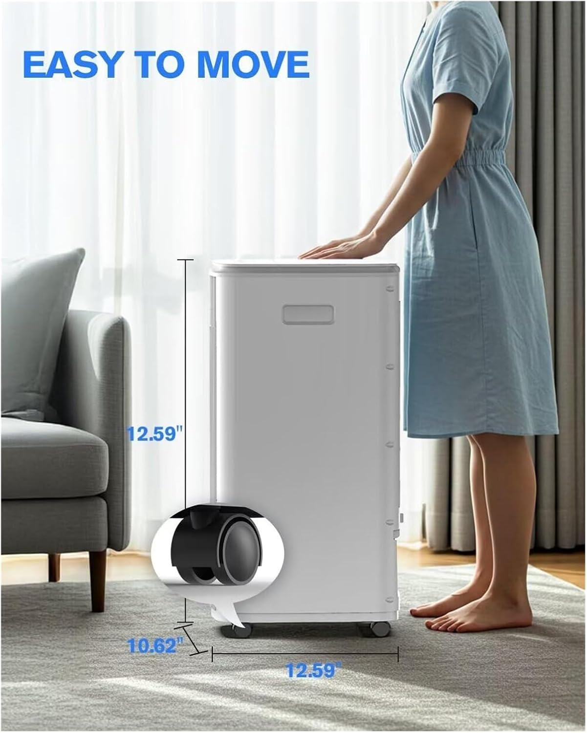  Refroidisseur D'air évaporateur Mobile 3 En 1 Avec 4 Blocs Réfrigérants Et Grand Réservoir D'eau, 3 Niveaux De Ventilateur Et Minuterie, Refroidissement Silencieux Pour Chambre à Coucher, Bureau Et