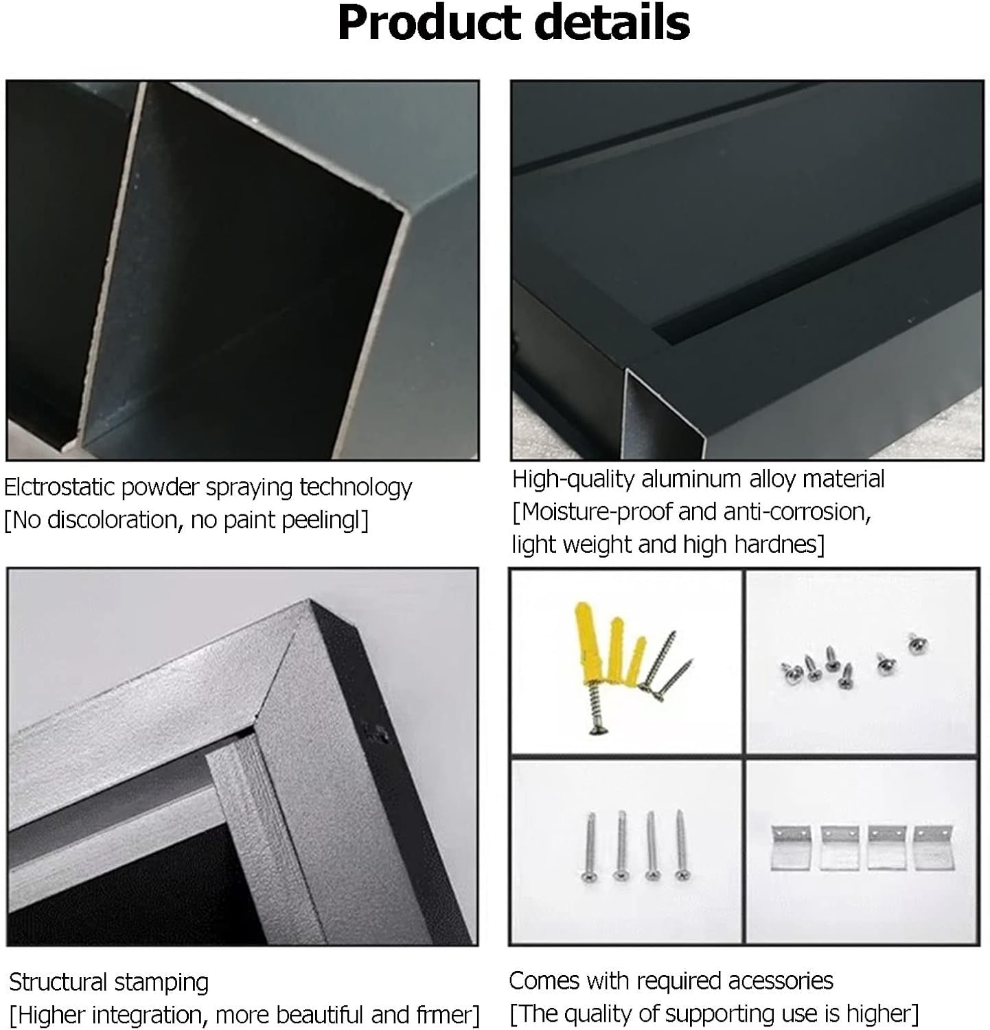 GENERIC Housse De Climatiseur En Aluminium Et Extérieur – Support Décoratif Pour Unités De Climatisation Et Pompes à Chaleur – Boîtier De Poubelle Autoportant – Protection Contre Les Intempéries Pour Les
