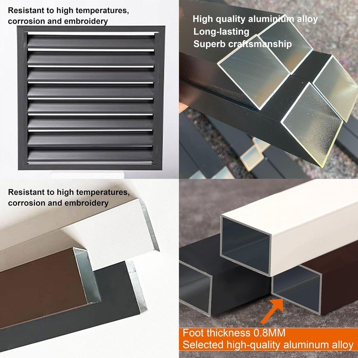 GENERIC Housse En Aluminium Pour Climatiseurs Mini Unités Séparées, Résistante Aux Intempéries Et Au Vol, Protection Extérieure Durable Pour Pompes à Chaleur Et Unités De Climatisation, Bouclier En Aluminium