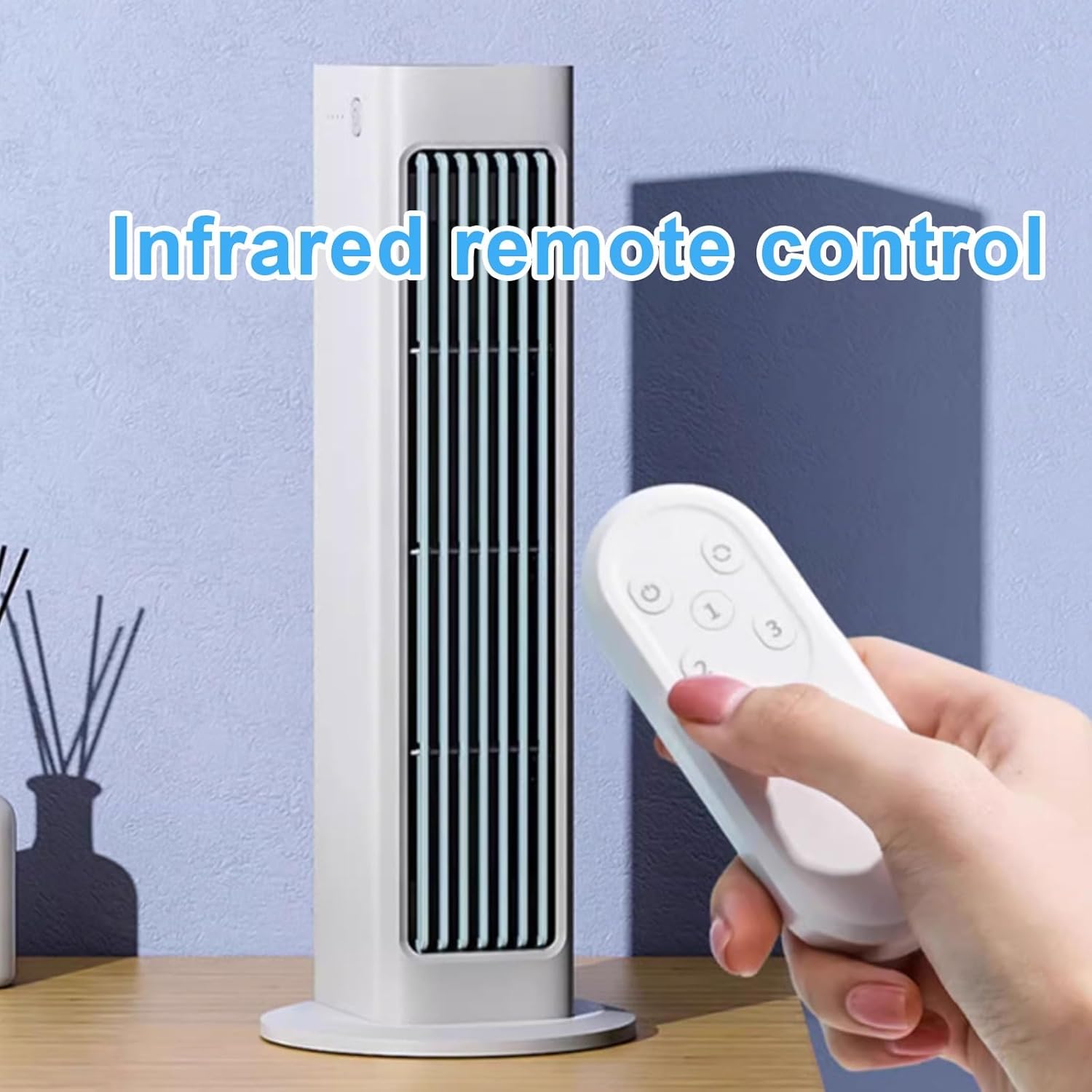  Ventilateur De Climatisation Mural Portable Sans Fenêtre Nécessaire, Mini Refroidissement à 3 Vitesses Avec Télécommande, Ventilateur De Bureau Sans Lame Silencieux Pour Bureau à Chambre à Coucher, Re