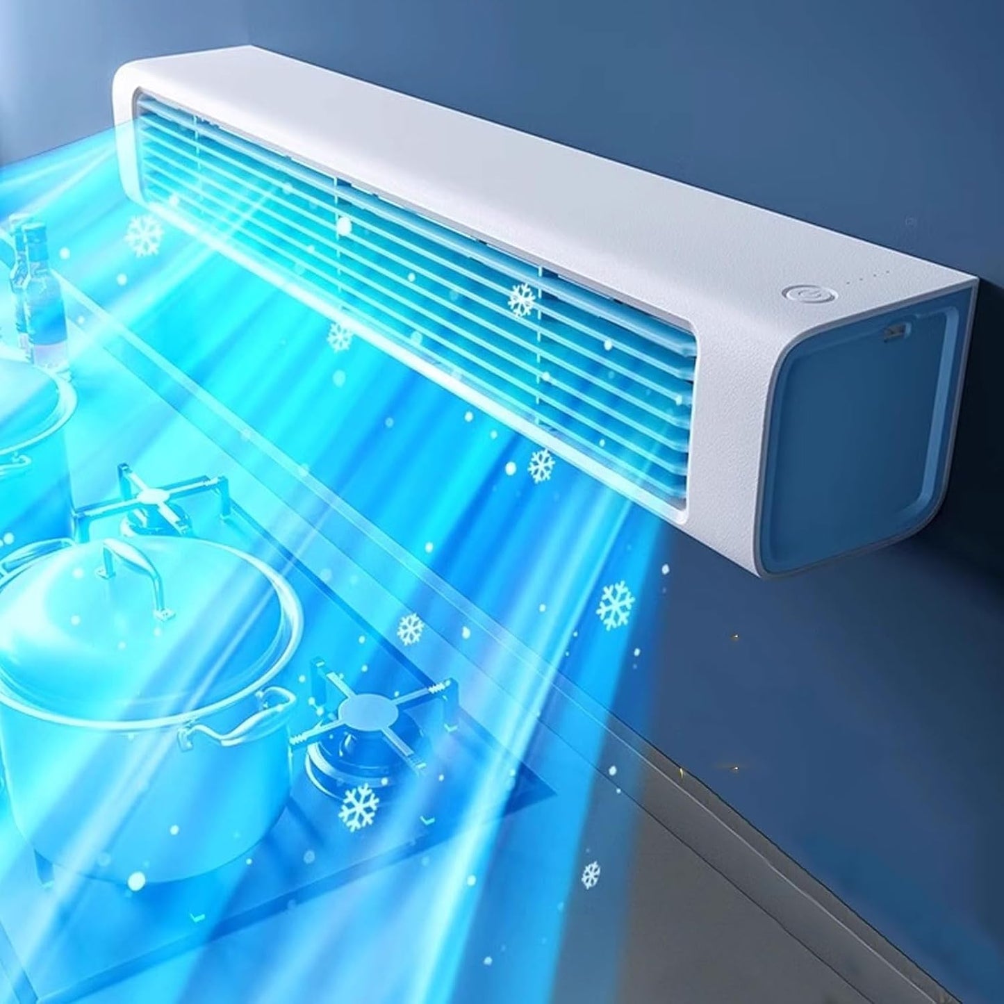  Pas De Ventilateur De Climatiseur De Fenêtre, Unité De Refroidissement Portable Sans Lame Avec Télécommande, 3 Vitesses, Bureau Oscillant Calme AC Pour Bureau De Chambre à Coucher Home Camping, Design