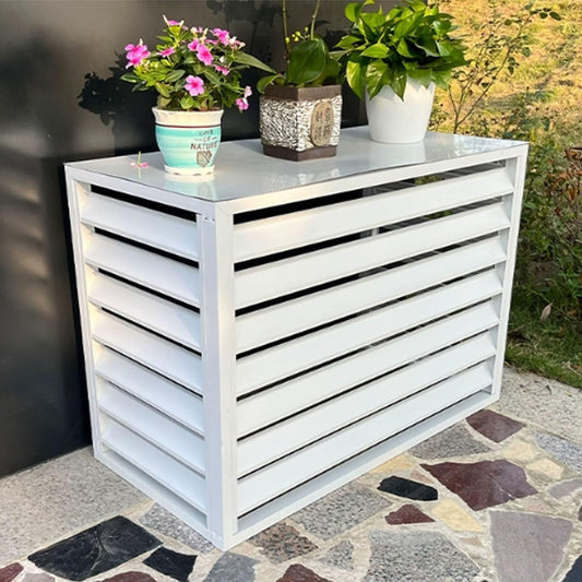GENERIC Housse De Protection Pour Climatiseur Extérieur - Maille De Protection Pour Unités Séparées - Pare-soleil Pour Climatiseurs Externes - Protection Durable Contre La Température - S'adapte à La Plupart