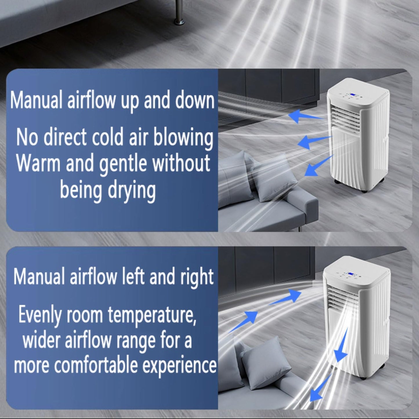 GENERIC Refroidisseur Par évaporation Portable Avec Télécommande, Réservoir De 1 L, Minuterie 24h, Ventilateur De Refroidissement Sans Fenêtre Pour La Maison, La Chambre, Le Garage