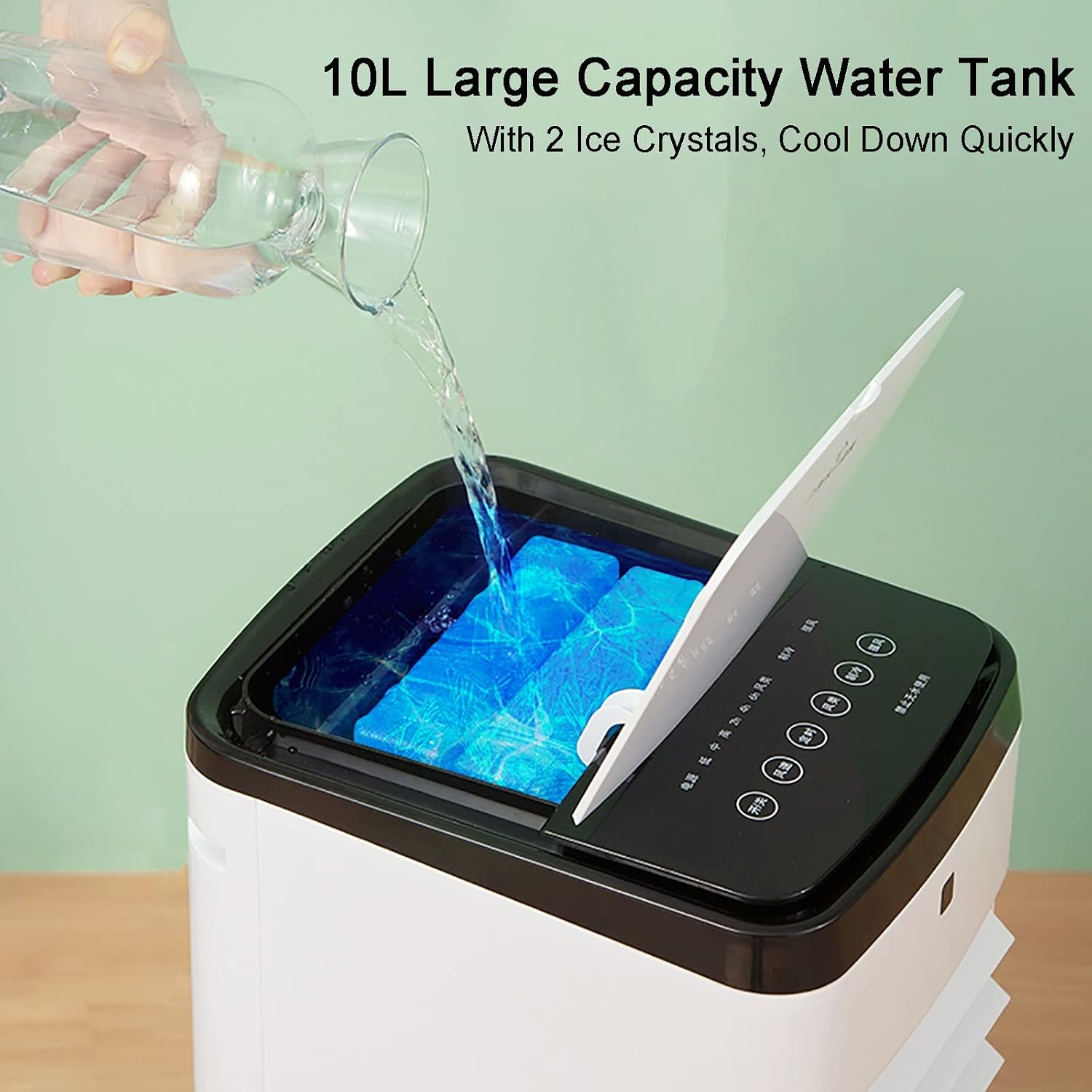 GENERIC Refroidisseur D'air Portable Avec Fonctions De Refroidissement Par évaporation, Humidificateur Et Purification Pour La Maison Et Le Bureau