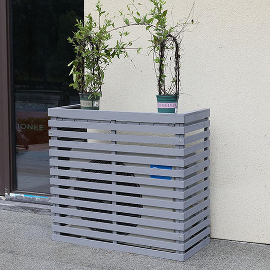 GENERIC Housse De Climatiseur D'extérieur En Bois Avec Persiennes - Support Multifonction En Bois Massif - Taille C-105 X 45 X 95 Cm - Protection Contre Les Intempéries