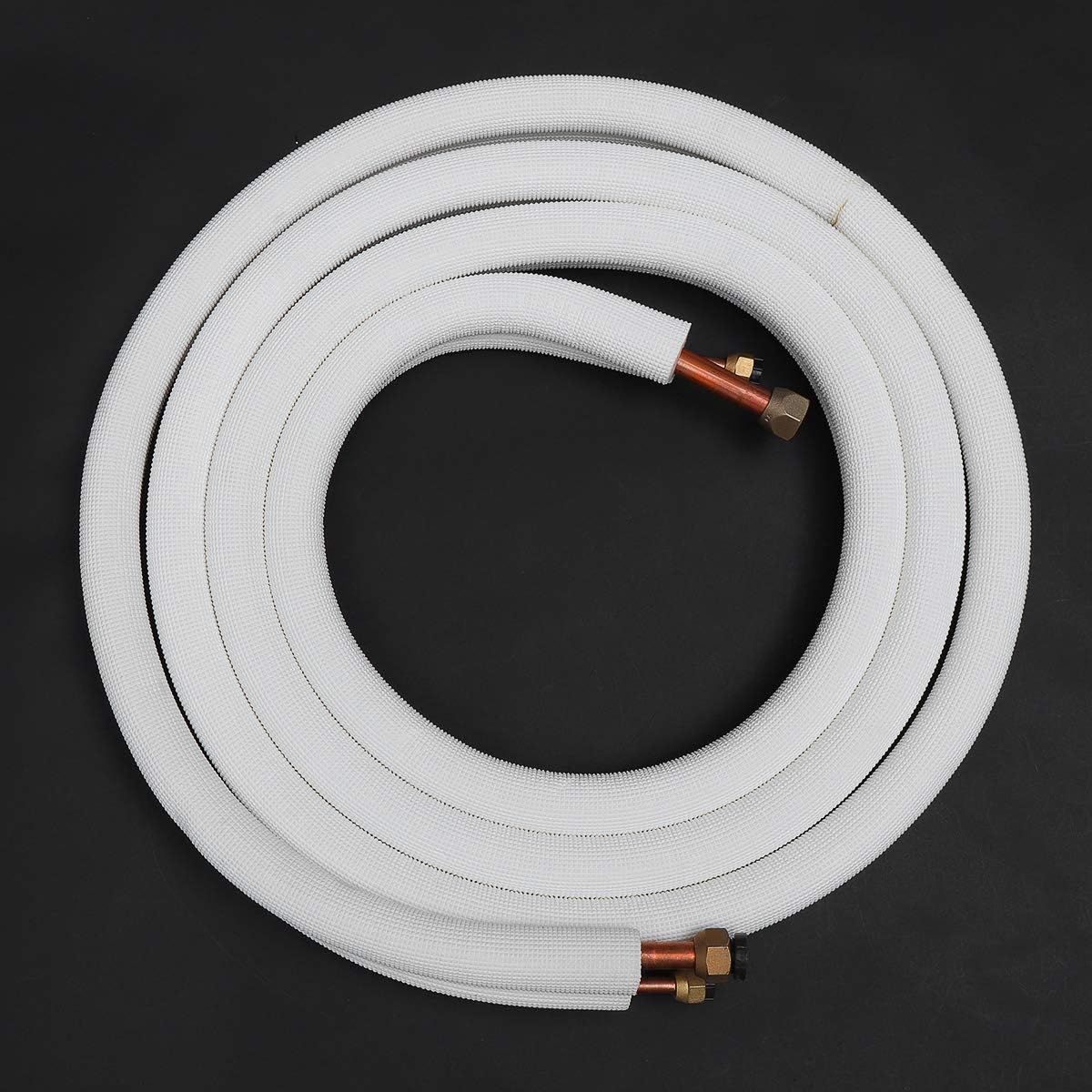  1/2 / 3M Isolant Cuivre - Aluminium Tube Hybride Split 5/8 '' 3/8 '' Air Conditioning Pipeline Connect Pair Coil - 1M Français Méthode