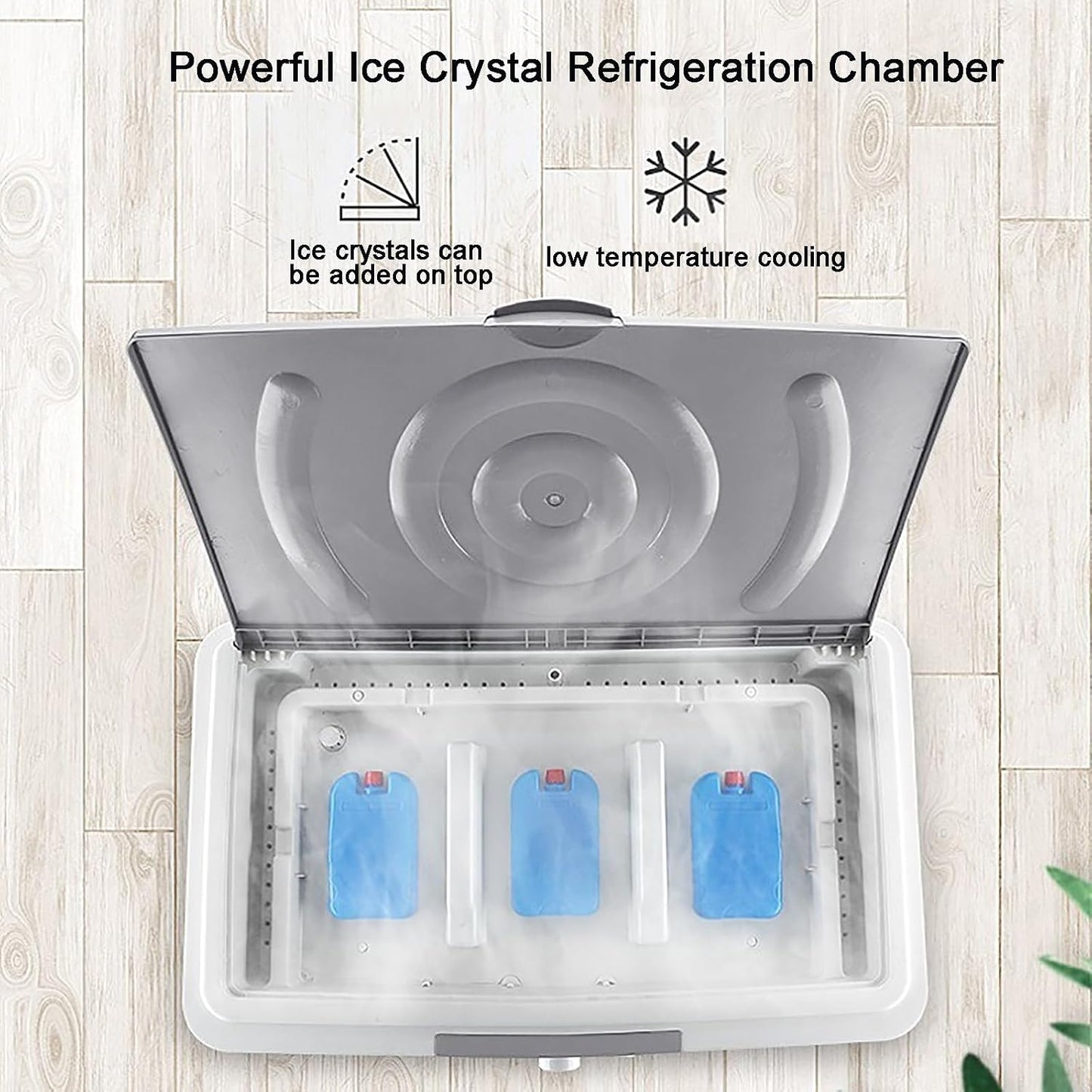 GENERIC Refroidisseur élatif Portable Avec Réservoir De 55L, 3 Vitesses Et Oscillat à 120 °, Roues Faciles à Déplacer Pour Le Refroidissement De Bureau à Domicile, Flux D'air Rafraîchissant