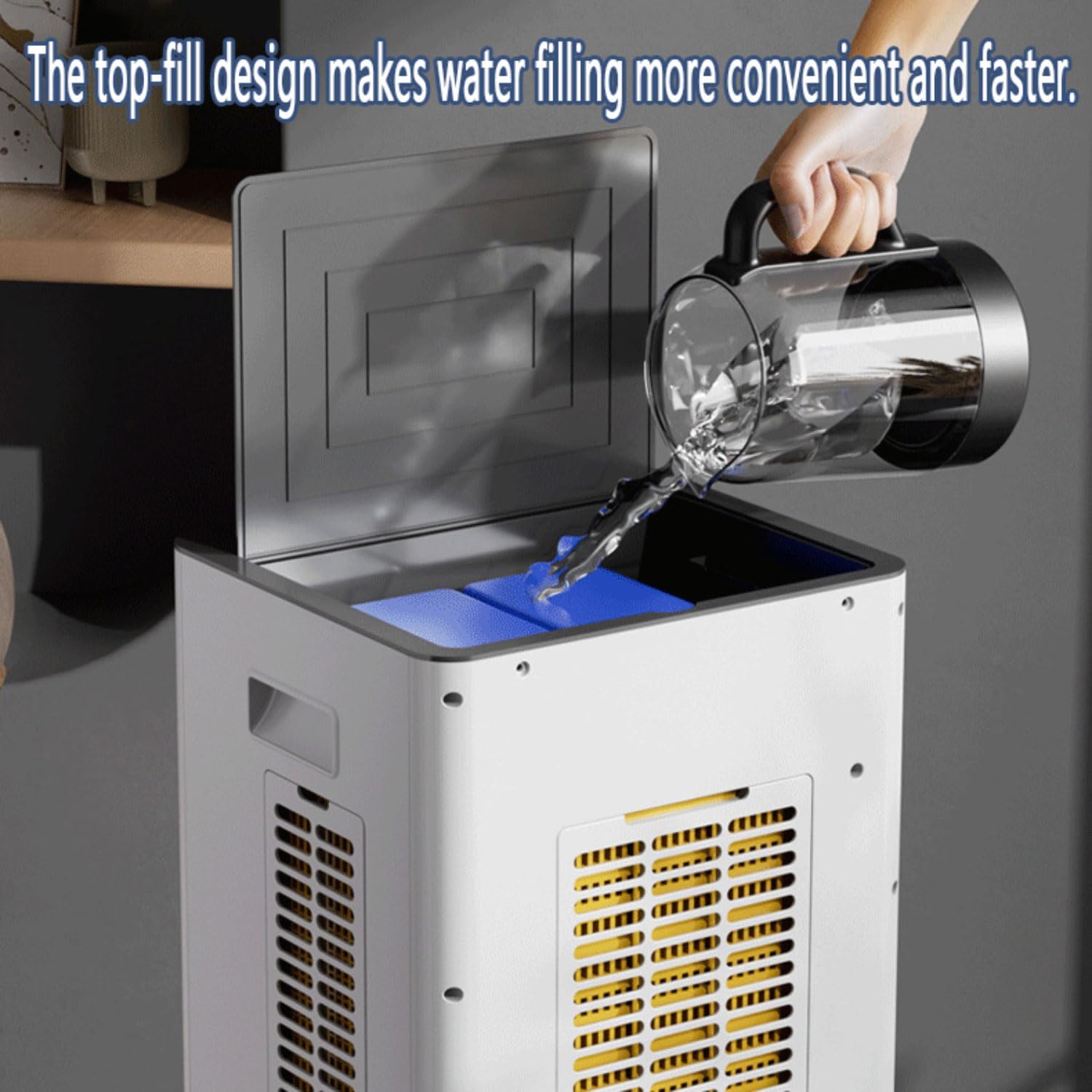 GENERIC Sans Fenêtre, Climatisation Portable Avec Télécommande, Climatiseur, Tubeless, Silencieux, Refroidisseur à évaporation Oscillant, Ventilateur De Réfrigérateur Pour Chambre à Coucher, Intérieur Et Exté