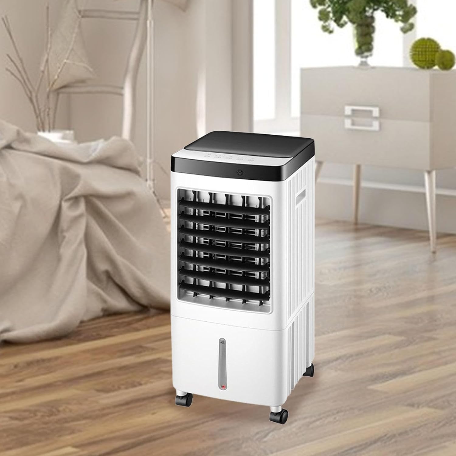 GENERIC Refroidisseur D'air Portable Avec Humidificateur, Ventilateur D'évaporation Silencieux De 3 Vitesses, Minuterie De Télécommande, Unité De Refroidissement De Bureau Compacte Pour L'utilisation à Domici