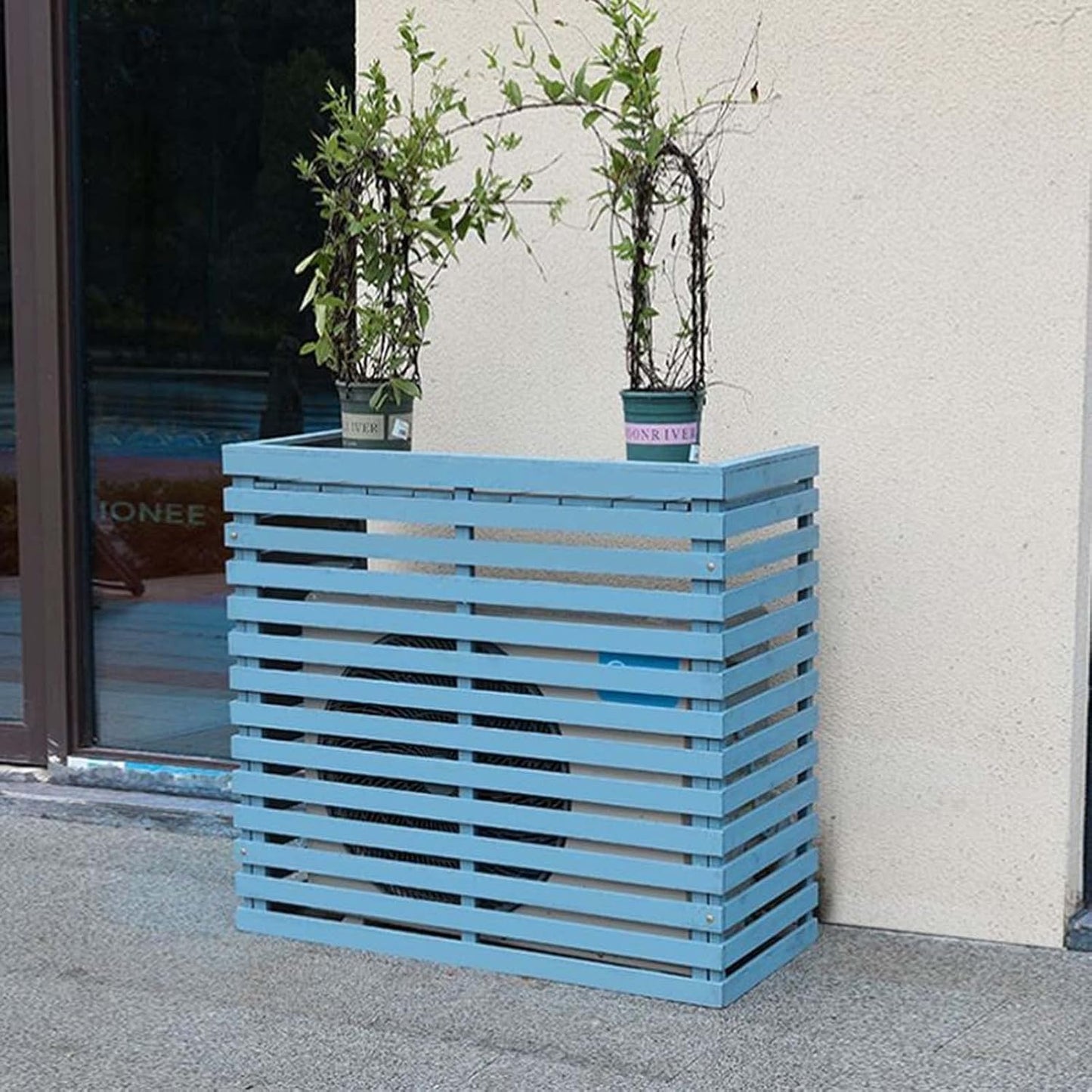  IVHOLZ Housse De Protection Pour Unité De Climatisation Extérieure élégante Et Résistante Aux Intempéries Pour Climatiseurs Centraux Protection Des équipements CVC