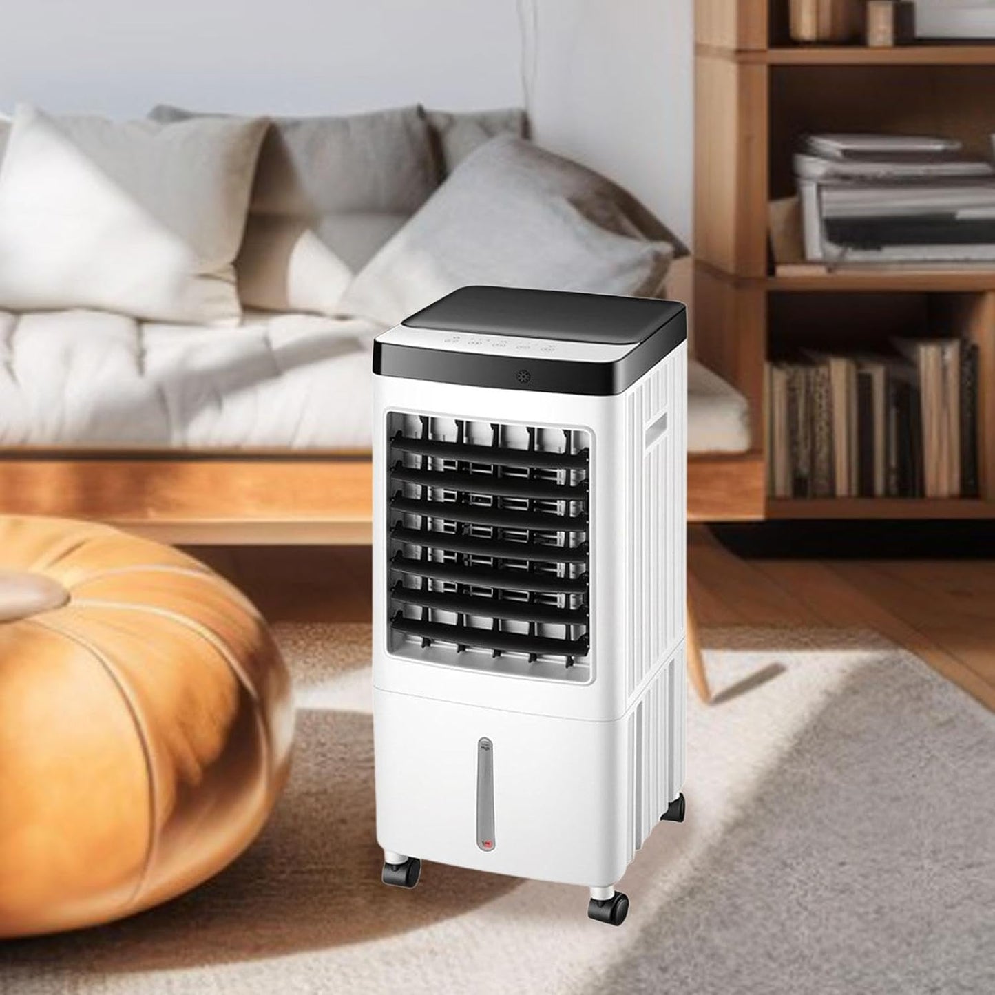 GENERIC Refroidisseur D'air Portable Avec Humidificateur, Ventilateur D'évaporation Silencieux De 3 Vitesses, Minuterie De Télécommande, Unité De Refroidissement De Bureau Compacte Pour L'utilisation à Domici
