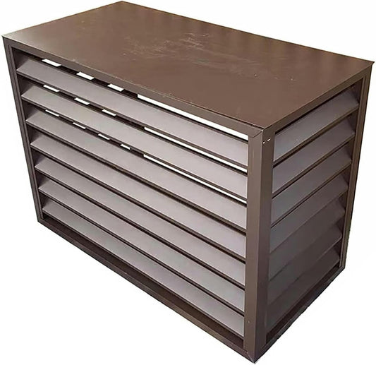  Housse De Protection Extérieure En Aluminium Pour Climatiseur, écran De Protection Et Support De Fleurs Pour Pompes De Piscine Et Grilles De Poubelle, Bouclier De Protect