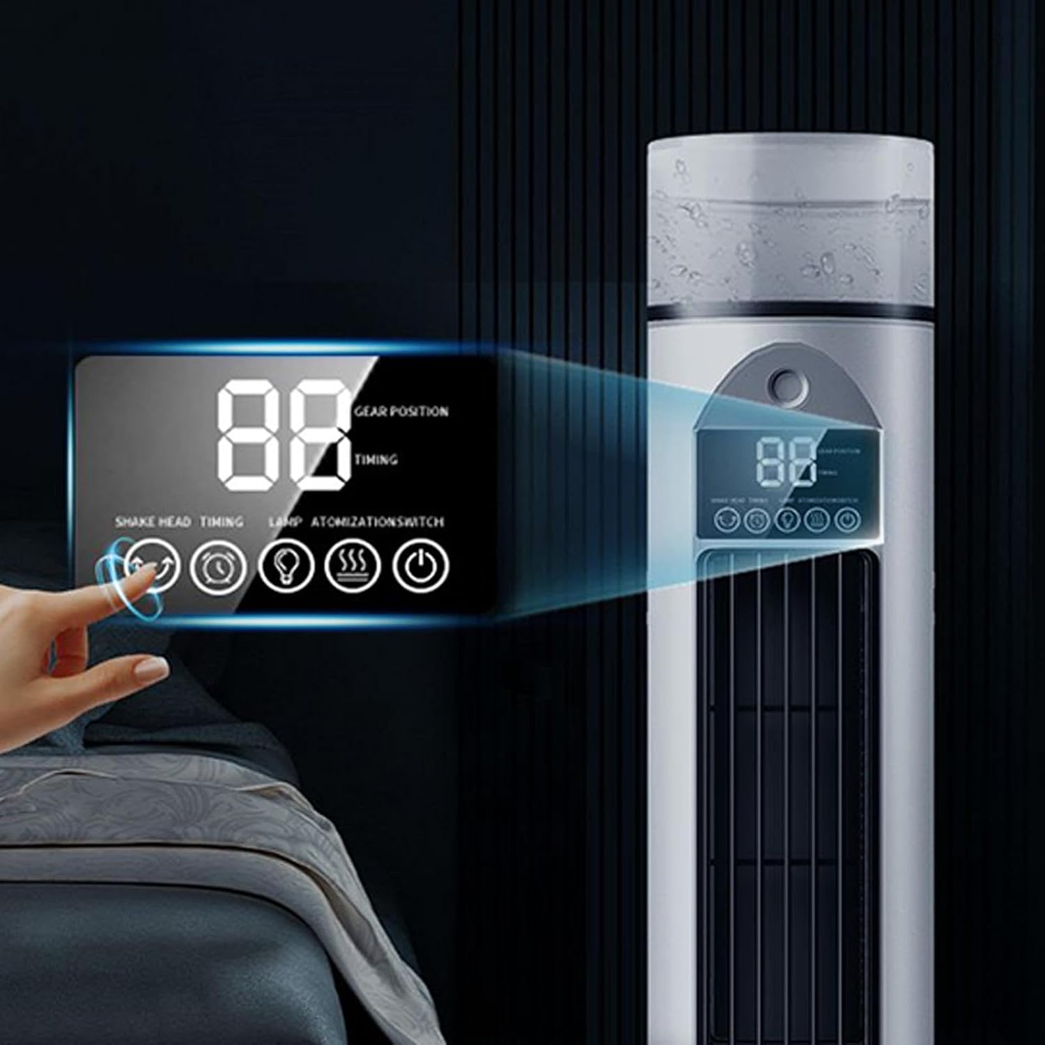  Ventilateur De Climatiseur – Ventilateur De Pulvérisation Sans Pales, Ventilateurs De Refroidissement USB Tour De Bureau | Brume De Réapprovisionnement En Eau, Refroidisseur D'espace Personnel Pour La
