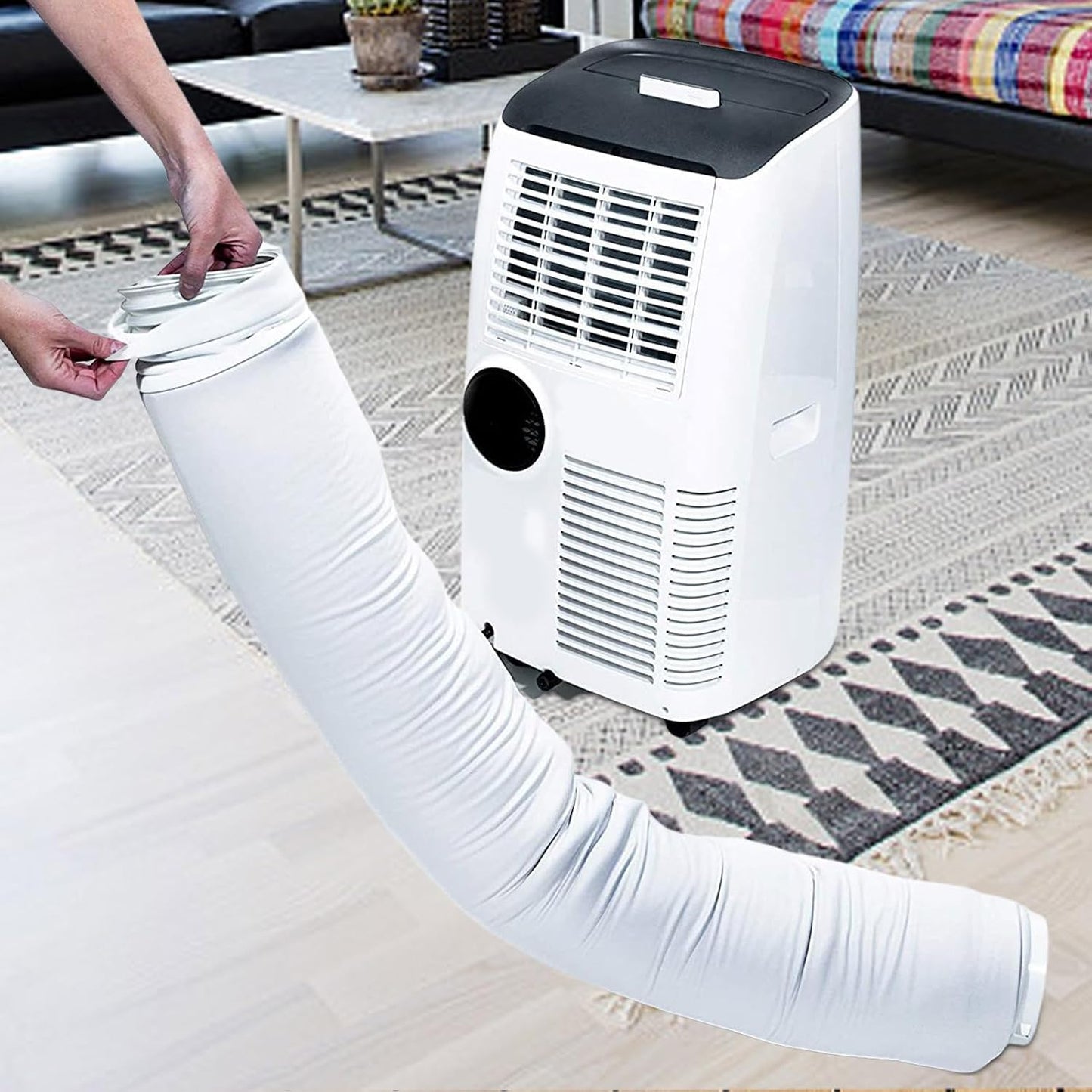  Couvercle De Tuyau De Climatisation Portable, Protection Pour Tuyau Climatiseur, Isolation T-uyau Climatiseur Manchon, T-uyau D'échappement De 5,9 "de Diamètre