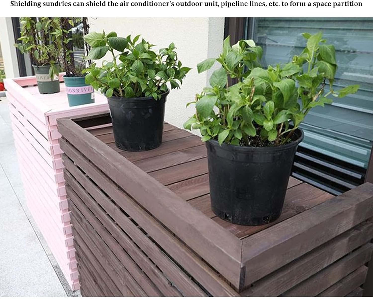  IVHOLZ Housse De Protection Pour Unité De Climatisation Extérieure élégante Et Résistante Aux Intempéries Pour Climatiseurs Centraux Protection Des équipements CVC