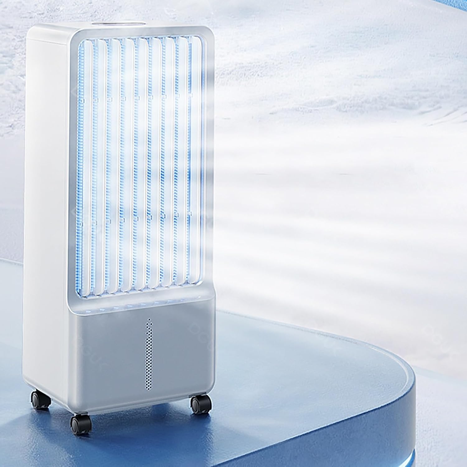  Refroidisseurs Par évaporation Portables, Climatiseurs Portables, Refroidissement Des Semi-conducteurs, Blocs De Glace Inutiles, écran LED, Réservoir De 6 L, Minuterie De 7,5 H