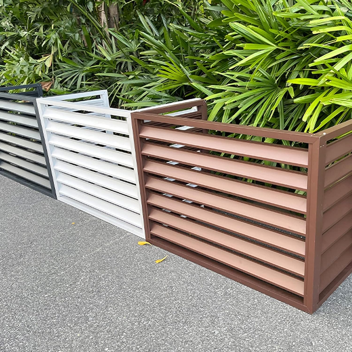 GENERIC Housse De Protection Robuste En Aluminium Pour Climatiseur – Mini Unité Extérieure Divisée Anti-vol Et Réduction Du Bruit, Protection Contre Les Intempéries Pour Unités AC